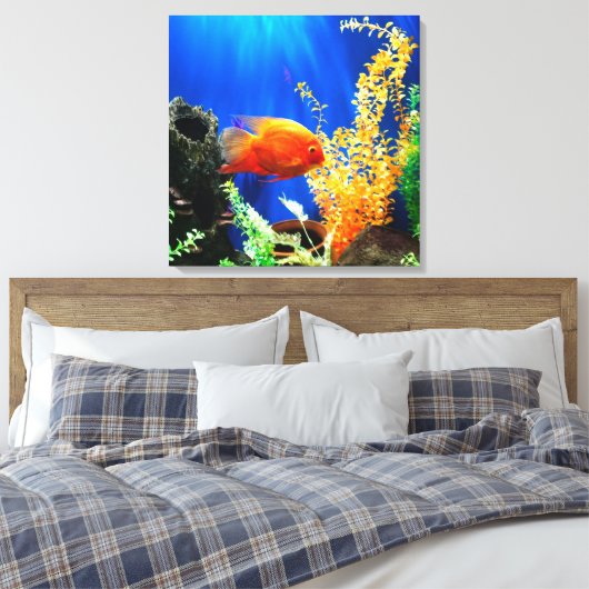 Aquarium Leinwanddruck (Insitu (Schlafzimmer))