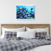 Aquarium Leinwanddruck (Insitu (Schlafzimmer))