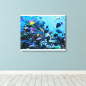 Aquarium Leinwanddruck (Insitu (Holzboden))