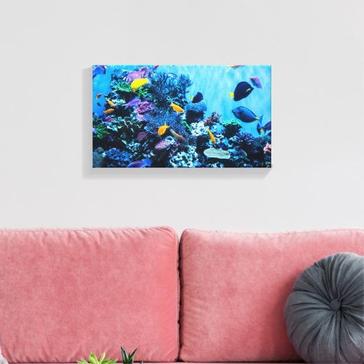 Aquarium Leinwanddruck (Insitu (Wohnzimmer))