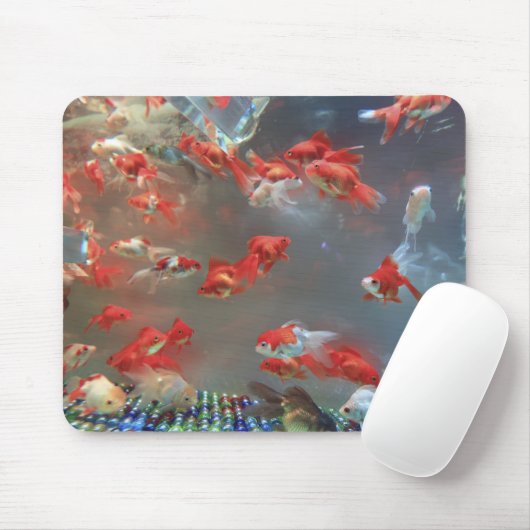 Aquarium Marble Fish Mousepad (Mit Mouse)