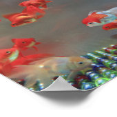 Aquarium Marble Fish Poster (Ecke)