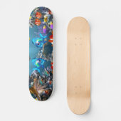 Aquarium-Meereswelt-Art Skateboard (Vorderseite)