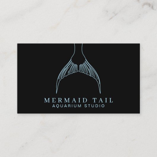 Aquarium Mermaid Schwanz Visitenkarte (Vorderseite)