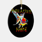 Aquarium Nerd Oranda Goldfish Fish Tank Keepers Keramik Ornament (Rechts)