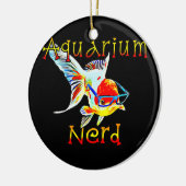 Aquarium Nerd Oranda Goldfish Fish Tank Keepers Keramik Ornament (Links)