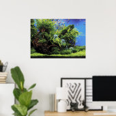 Aquarium of Freshwater Angelfish Poster (Heimbüro)