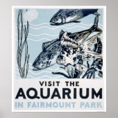 Aquarium Phildadelphia 1937 Poster (Vorne)