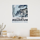 Aquarium Phildadelphia 1937 Poster (Küche)