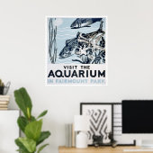 Aquarium Phildadelphia 1937 Poster (Heimbüro)
