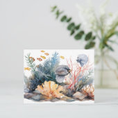 Aquarium Postkarte (Stehend Vorderseite)