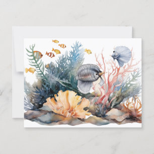 Aquarium Postkarte
