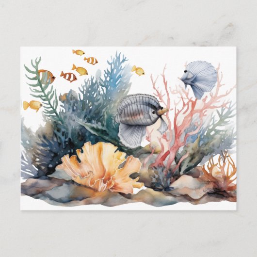 Aquarium Postkarte (Vorderseite)