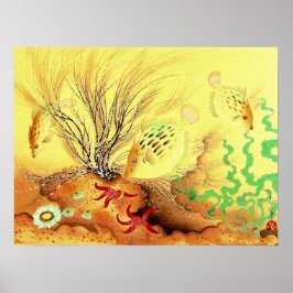 Aquarium Puffer Fisch Ono Bakufu 1941 Poster