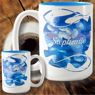 Aquarium Qualle 0925 Zweifarbige Tasse