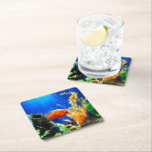 Aquarium Rechteckiger Pappuntersetzer (Vor Ort)