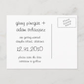 Aquarium Save the Date Ankündigungspostkarte (Rückseite)