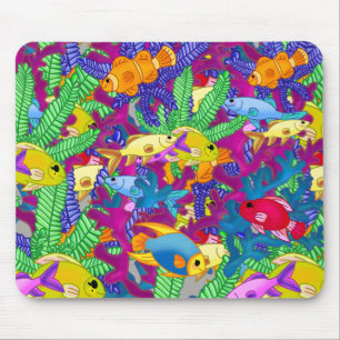 Aquarium Sea Ocean Life Tropical Mousepad
