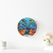 Aquarium Sea Runde Wanduhr (Zuhause)