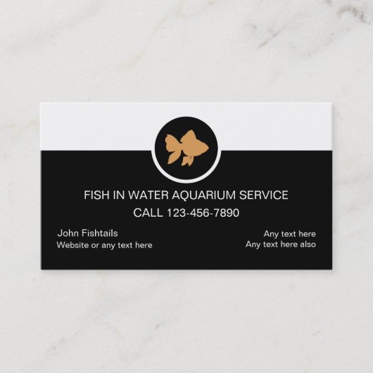 Aquarium Service Visitenkarten Visitenkarte (Vorderseite)