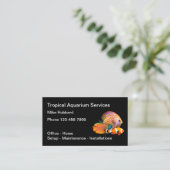 Aquarium Services Beruflich Visitenkarte (Stehend Vorderseite)