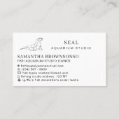 Aquarium-Siegel Visitenkarte (Rückseite)