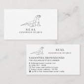 Aquarium-Siegel Visitenkarte (Vorne/Hinten)