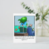 Aquarium Spaß Postkarte "Spectickles" (Stehend Vorderseite)