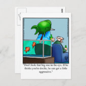 Aquarium Spaß Postkarte "Spectickles" (Vorne/Hinten)