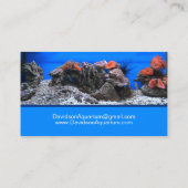 Aquarium Tropical Fish Tank Visitenkarte (Rückseite)