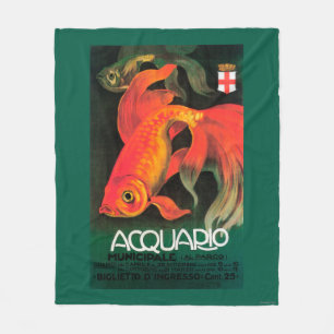 Aquarium u. städtischer Park-förderndes Plakat Fleecedecke