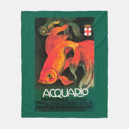 Aquarium u. städtischer Park-förderndes Plakat Fleecedecke (Vorderseite)