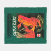 Aquarium u. städtischer Park-förderndes Plakat Fleecedecke (Vorderseite (Horizontal))