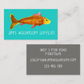Aquarium- und Haustierfischversorgungen Visitenkarte (Vorne/Hinten)