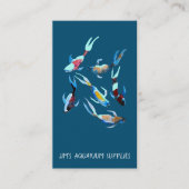 Aquarium und Heimtierfischbestände Visitenkarte (Vorderseite)