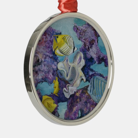 Aquarium-Verzierung Silbernes Ornament (Rechts)