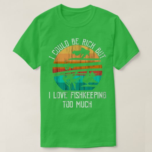 Aquarium Vintag Retro Aquarist Fish Fishkeeper T-Shirt (Design vorne)