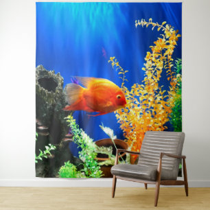 Aquarium Wandteppich