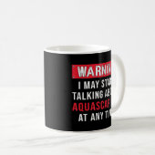 Aquarium Warning Aquascaping Fish Keeper Aquarist Kaffeetasse (VorderseiteRechts)