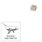 Aquarium Whale Gummistempel (Stempel)