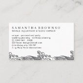 Aquarium Whale Visitenkarte (Rückseite)