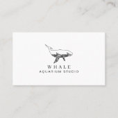 Aquarium Whale Visitenkarte (Vorderseite)