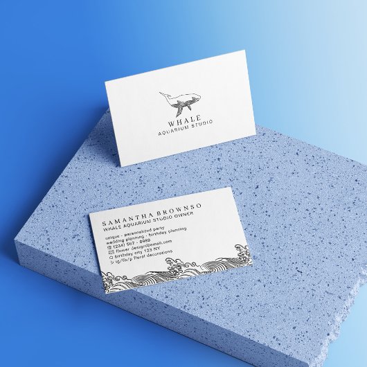 Aquarium Whale Visitenkarte