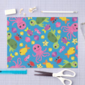 Aquarium zum Geburtstag von Kindern im Fischmeer Seidenpapier (Handwerk)