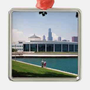 Aquariumsammlung Chicagos Shedd Ornament Aus Metall