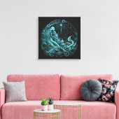 Aquarius - 20.01.-18.02. leinwanddruck (Insitu (Wohnzimmer))