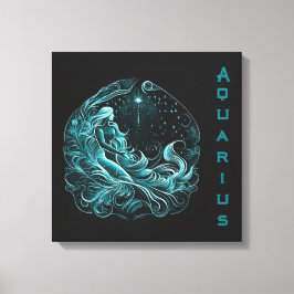 Aquarius - 20.01.-18.02. leinwanddruck