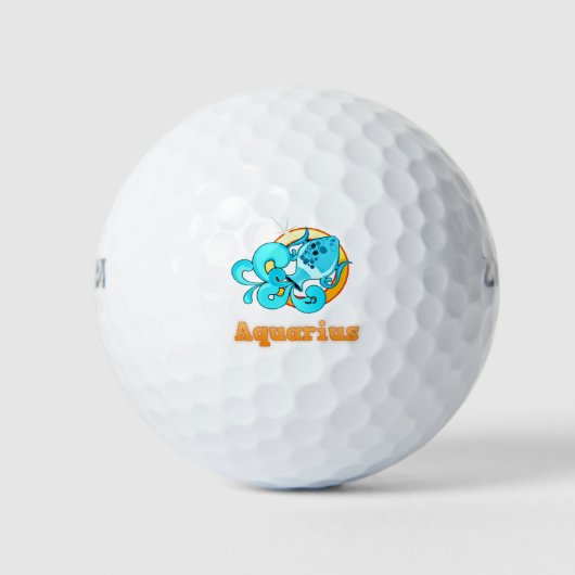 Aquarius-Abbildung Golfball (Vorderseite)