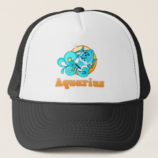 Aquarius-Abbildung Truckerkappe (Vorderseite)