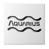 AQUARIUS, abstrakte Gestaltung des Zodiakzeichens, Fliese (Vorderseite)